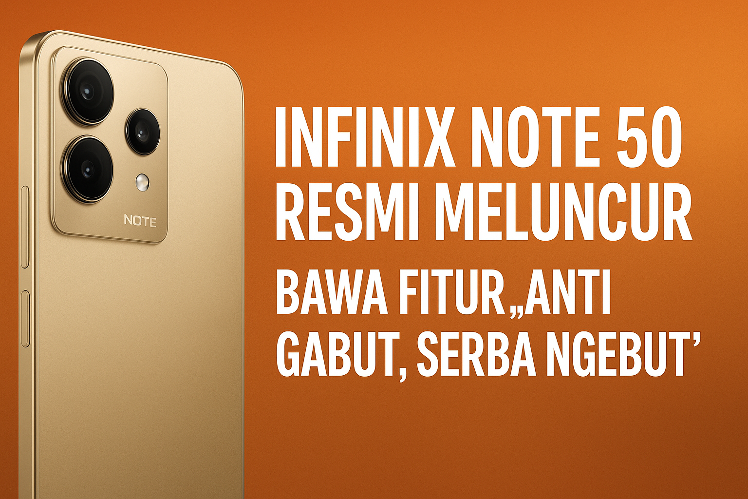 Infinix Note 50 Resmi Meluncur, Bawa Fitur “Anti Gabut, Serba Ngebut”